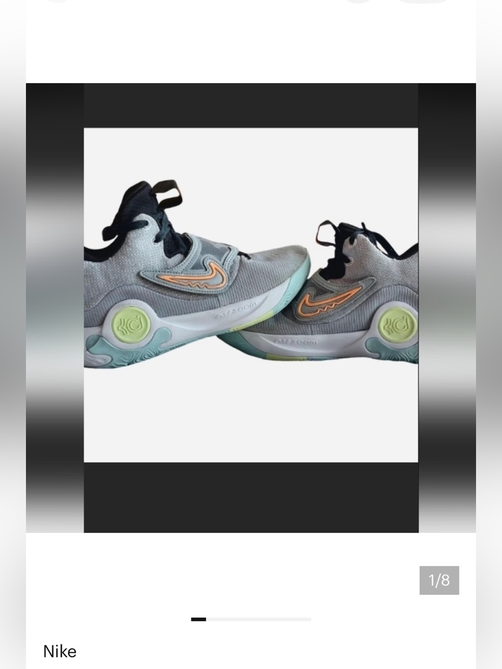 Nike KD Trey 5 X 'Wolf Grey Barely Volt' DD9538-009 Basketball Multi Men'sSz 8.5